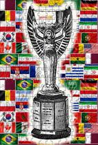 Kit 2 Quebra-cabeças Cognitivos idosos Taça Copa do Mundo