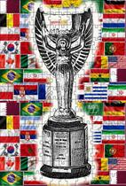 Kit 2 Quebra-cabeças Cognitivos idosos Taça Copa do Mundo