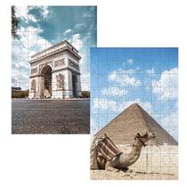 Kit 2 Quebra-Cabeças Cognitivos Viajando Pelo Mundo 60 Peças Kit 2 Quebra-Cabeças Cognitivos Viajando Pelo Mundo 60 Peças