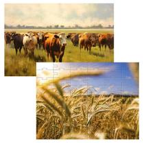 Kit 2 Quebra-Cabeças Cognitivos Vida Na Roça De 60 Peças Kit 2 Quebra-Cabeças Cognitivos Vida Na Roça De 60 Peças