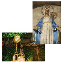 Kit 2 Quebra-cabeças Religiosos Mãe de Deus de 24 peças