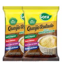 Kit 2 Queijo Ralado Vegetal Sora Sabor Mussarela 50g