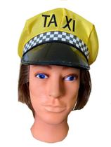 Kit 2 Quepe Chapéu Boina Amarelo Taxista Carnaval Fantasia