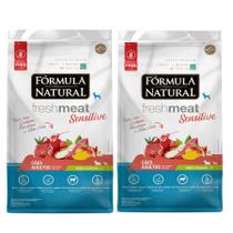 Kit 2 Ração Fórmula Natural Fresh Meat Sensitive Cão Peq 7kg