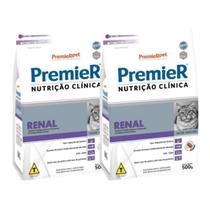 Kit 2 Ração Premier Nutrição Clínica Renal Gato Adulto 1.5Kg