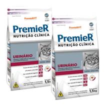 Kit 2 Ração PremieR Nutrição Clínica Urinário Gatos 1,5Kg