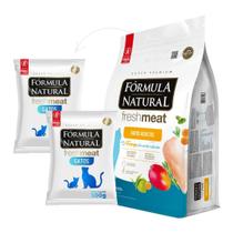 Kit 2 Ração Super Premium Fórmula Natural Fresh Meat Para Gatos Adultos Sabor Frango 500g