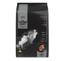 Kit 2 Ração Three Cats Super Premium Castrados Salmão 500g