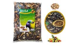 Kit 2 Rações para Papagaio Arara Cacatua Frutas Castanhas Girassol 500g Kit 2 Rações para Papagaio Arara Cacatua Frutas Castanhas Girassol 500g