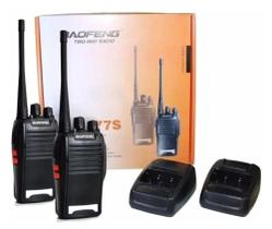 Kit 2 Radio 777s Vhf/uhf 16 Canais Comunicador Profissional - BAOFENG
