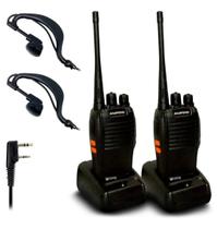 Kit 2 Radio 777s Walk Talk 16 Canais Comunicador Profissiona