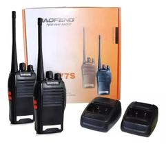 Kit 2 Radio Comunicador Baofeng 777S Alcance 9Km + Fones