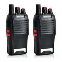 Kit 2 Radio Comunicador Baofeng 777S Alcance 9Km + Fones