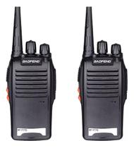 Kit 2 Radio Comunicador Baofeng 777s Vhf/uhf 16 Canais Profissional Com Fone