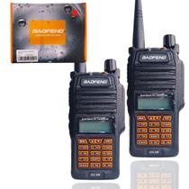 Kit 2 Rádio Comunicador Baofeng UV9R 10W IP67 Profissional UHF VHF