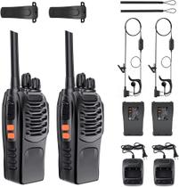 Kit 2 Radio Comunicador Profissional Baofeng 777s Vhf/uhf 16 Canais Com Fone