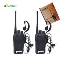 Kit 2 Radio Comunicador Vhf/Uhf FM VOX Lanterna Baofeng 777s Walk Talk Profissional