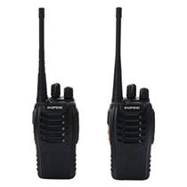 Kit 2 Rádio Comunicador Walk Talk 777S 16 Canais Fone