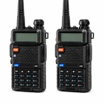Kit 2 Rádio Comunicador Walkie Talkie Uv5r Dual Band VHF UHF Kit 2 Rádio Comunicador Walkie Talkie Uv5r Dual Band VHF UHF