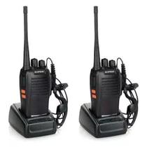 Kit 2 Rádio Comunicador Walkie-Talkies Baofeng 777s 16Ch com Fone