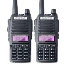 Kit 2 Radio Ht Comunicador Baofeng Dual Band Uv82 Rádio Fm