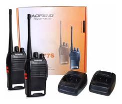 Kit 2 Radios Comunicação Ht Uhf Vhf 16 Canais Completos 777S