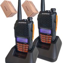 Kit 2 Rádios Comunicador Baofeng Modelo UV6R Walkie Talkie 7W Kit 2 Rádios Comunicador Baofeng Modelo UV6R Walkie Talkie 7W