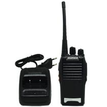 Kit 2 Rádios Comunicador HT Walk Talk UHF 16 Canais Profissional + Fone Baofeng BF-777S Preto Bivolt