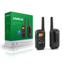 Kit 2 Radios Comunicador Intelbras RC 4002 Walkie Talkie Profissional FRS 26 Canais Longo Alcance 20Km E Visor Luminoso