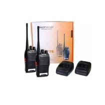Kit 2 Rádios Comunicador Walk 777s Alcance 9km + Fone