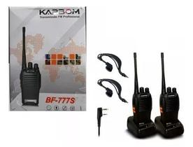 Kit 2 Radios comunicador Walk Talk 777s Kapbom 16 canais Baofeng com Anatel Kit 2 Radios comunicador Walk Talk 777s Kapbom 16 canais Baofeng com Anatel