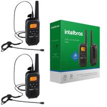 Kit 2 Rádios Comunicadores Intelbras Rc4000 Com Fones de Ouvido Função Vox Kit 2 Rádios Comunicadores Intelbras Rc4000 Com Fones de Ouvido Função Vox