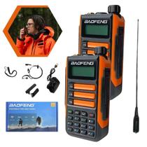 Kit 2 Rádios Comunicadores Walk Talk Portátil UV-16PLUS