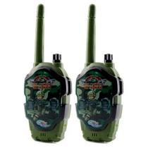 Kit 2 Radios Walk Talkies Comunicadores Exercito Militar - WellKids