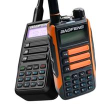 Kit 2 Rádios Walkie Talk Baofeng UV16PLUS 10W em VHF e UHF Dual Band RádioFM Bateria li-íon