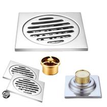 Kit 2 Ralo Aço Inox Banheiro Garagem Anti Odor Anti Inseto Com Dreno 10x 10cm Kit 2 Ralo Aço Inox Banheiro Garagem Anti Odor Anti Inseto Com Dreno 10x 10cm