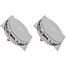 Kit 2 Ralo Click inteligente Quadrados 10x10 Aço Inox Veda Cheiro Odores para Chão Piso Banheiro Kit 2 Ralo Click inteligente Quadrados 10x10 Aço Inox Veda Cheiro Odores para Chão Piso Banheiro