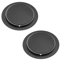 Kit 2 Ralo Click P/Banheiro Redondo Preto 15X15 Veda Cheiro Kit 2 Ralo Click P/Banheiro Redondo Preto 15X15 Veda Cheiro