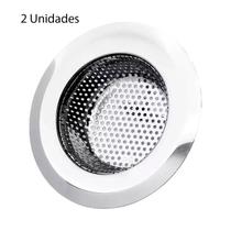 Kit 2 Ralo De Pia Com Borda De Inox 9cm Linha Premium Kit 2 Ralo De Pia Com Borda De Inox 9cm Linha Premium