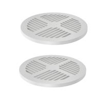 Kit 2 Ralo Grelha Chuveiro Branco 150mm Plástico Reforçado Kit 2 Ralo Grelha Chuveiro Branco 150mm Plástico Reforçado
