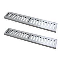 Kit 2 Ralo Grelha Linear 7015X2GDA Drenagem Externa Alumínio Polido Prata GDA Industria Kit 2 Ralo Grelha Linear 7015X2GDA Drenagem Externa Alumínio Polido Prata GDA Industria