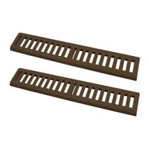 Kit 2 Ralo Grelha Linear Caixilho 10x50cm 7707X2GDA Drenagem Pisos Externos Marrom GDA Industria Kit 2 Ralo Grelha Linear Caixilho 10x50cm 7707X2GDA Drenagem Pisos Externos Marrom GDA Industria