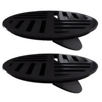 Kit 2 Ralo Grelha Redonda Com Fecho Automático Preto 10cm Kit 2 Ralo Grelha Redonda Com Fecho Automático Preto 10cm