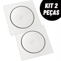 Kit 2 Ralo Inteligente Click 10x10 Cm Inox Banheiro Lavabo Veda Cheiro