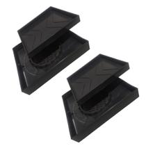 Kit 2 Ralo Oculto 15x15 Invisivel Para Piso Porcelanato Preto