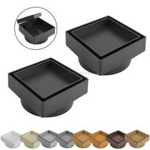 Kit 2 Ralo Oculto Invisível Quadrado 10x10cm Plástico Com Tela Para Banheiro - AMZ Kit 2 Ralo Oculto Invisível Quadrado 10x10cm Plástico Com Tela Para Banheiro - AMZ