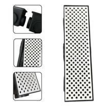 Kit 2 Ralos 14x50 Linear Grelha Perfurada Com Coletora Preta
