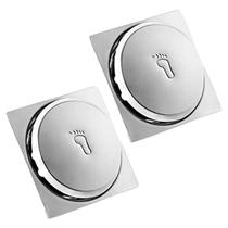 Kit 2 Ralos Click Inteligente Quadrado Aço Inox 10x10 Crie Construa