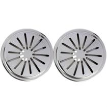 Kit 2 Ralos de fundo Anti turbilhão Encaixe Em 50mm Inox para Piscina