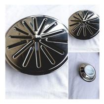 Kit 2 Ralos E 1 Disp.aspiracão Inox Mod.pratic Cano 50